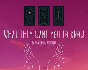 ¿Qué quieren que sepas? Lectura de Tarot y Oráculo del Amor