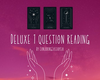 One Question Answered! Deluxe Three-Card Tarot Reading
