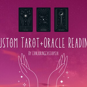 Leitura de cartas de tarô e oráculo com uma pergunta totalmente personalizada! Você escolhe os baralhos!