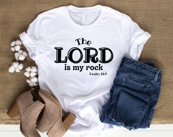 The Lord is my Rock Digital Download Transfer Vinyl Graphic Tshirt Print Mug Hat Picture PNG Digital Download File scripture sublimation