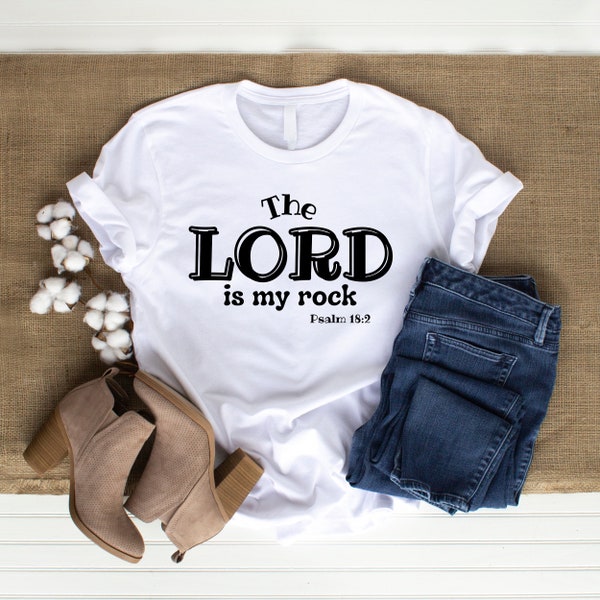 The Lord is my Rock Digital Download Transfer Vinyl Graphic Tshirt Print Mug Hat Picture PNG Digital Download File scripture sublimation