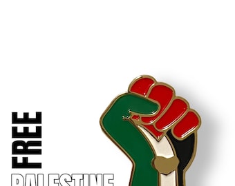 Free Palestine Enamel Pin: Freedom for Gaza, Human Rights