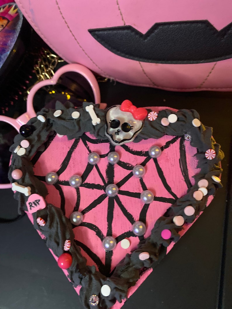 Medium Light Pink Pastel Goth Jewelry Cake Box Etsy