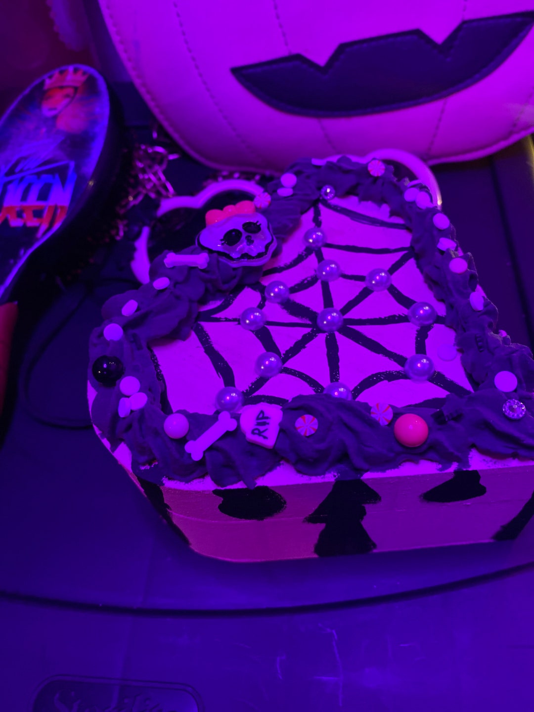 Medium Light Pink Pastel Goth Jewelry Cake Box Etsy