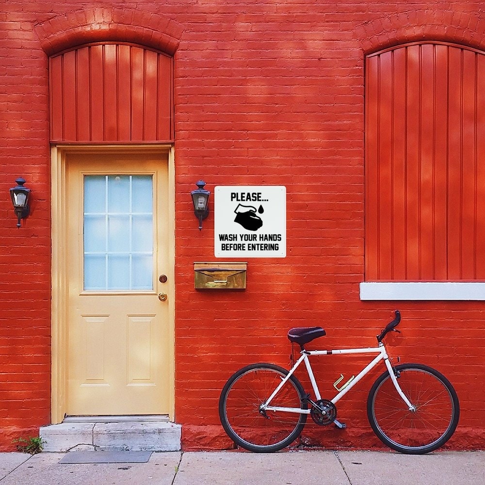 Metal Wall Sign Plaque Poster Vintage Aluminum Sheet Hanging Etsy