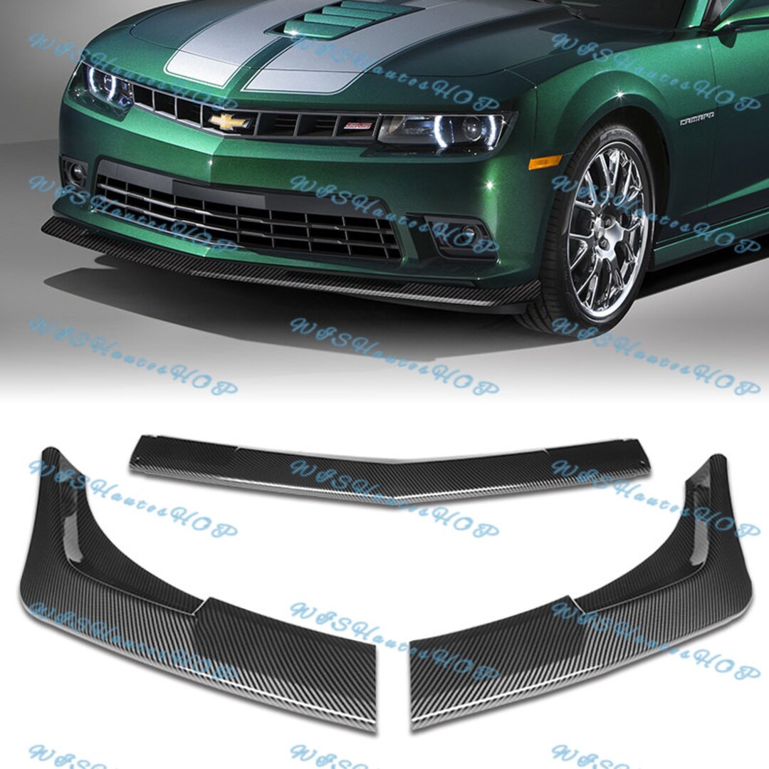 For 2014 2015 Chevy Camaro SS Z28 Painted Glossy Carbon Fiber