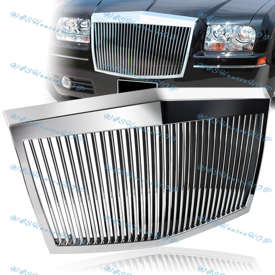 Amazoncom Remix Custom Front Grill For 20052010 Chrysler 300 300C Rolls Royce Style ABS Silver Vertical Grill Chrome Automotive #33 Amazoncom Remix Custom Front Grill For 20052010 Chrysler 300 300C Rolls Royce Style ABS Silver Vertical Grill Chrome Automotive