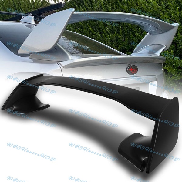 Universal Subaru WRX STI / BRZ / GR86 / FRS - GT Lambo Style Rear Trunk Wing Spoiler - Gloss Black