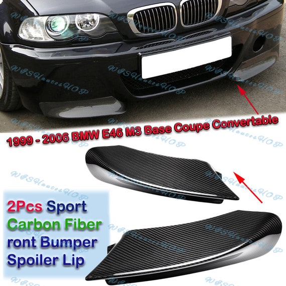 Exterior BMW E46 CSL CARBON FIBER SPLITTERS LIPS FOR E46 SEDAN COUPE M3