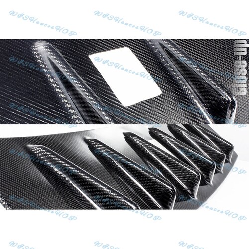 For 2008-2016 Mitsubishi Lancer EVO X Real Carbon Shark Rear Roof Spoiler Wing shops