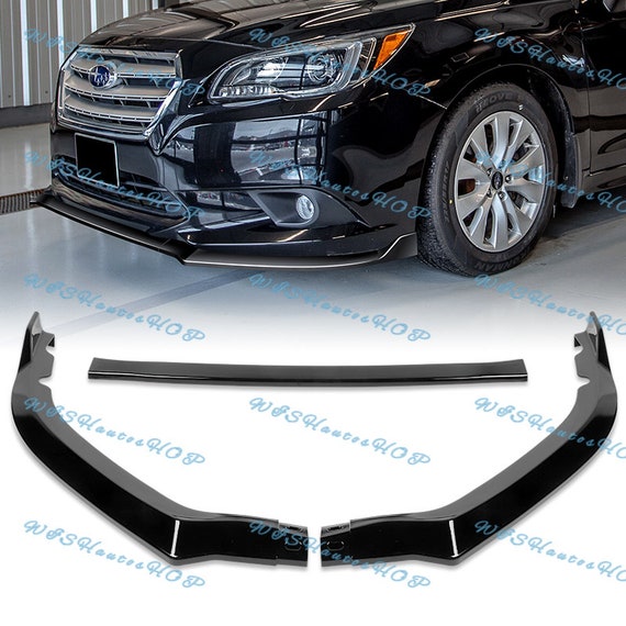 3pcs for 2015 2016 2017 Subaru Legacy Painted Glossy Black Front