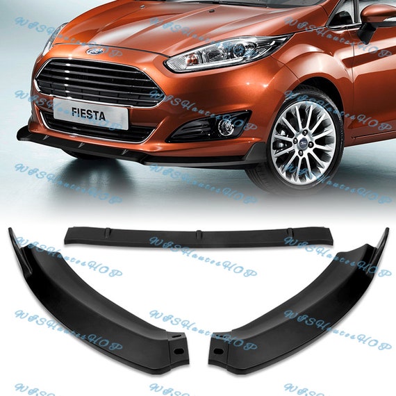 Für 2014 2015 2016 2017 2018 2019 Ford Fiesta STP-Stil Matt Schwarz  Frontstoßstange Body Kit Spoiler Lippe 3 Stück -  Österreich