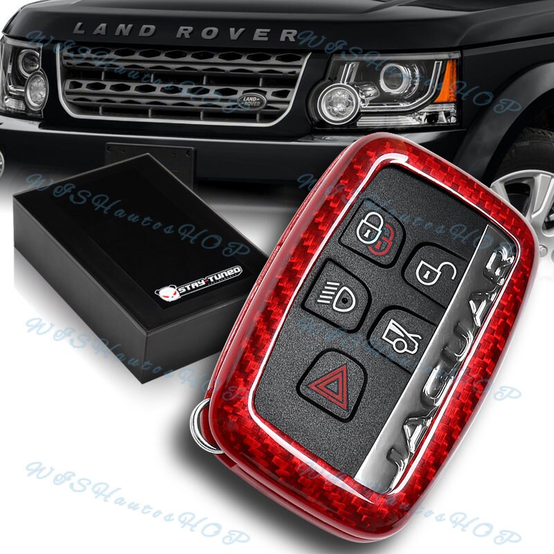 Red Key Cover Case for Range Rover Smart Remote Fob 5 Button Hull Vogue 45fr 