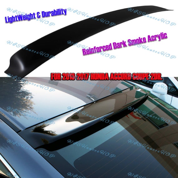 For 2013 2014 2015 2016 2017 Honda Accord Coupe 2DR Smoke Acrylic