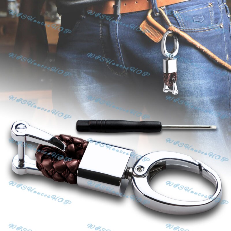 Useful Braided Fake Leather Strap Keyring Keychain Car Key Chain Ring KeyRASK Useful Braided Fake Leather Strap Keyring Keychain Car Key Chain Ring KeyRASK