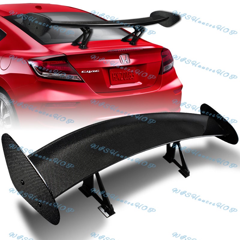 Tuning Car Spoiler Universal for Sedan Rear Car 3D Carbon Fiber Rear  Hatchback Auto Trunk Wing