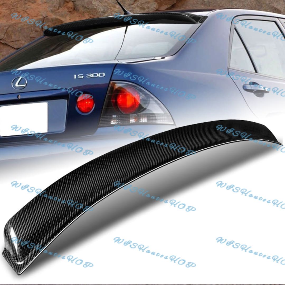 Universal Automatic Electric Spoiler Rear Trunk Boot Wing for Sedan Car  Color Glossy Black / Carbon Fiber Pattern