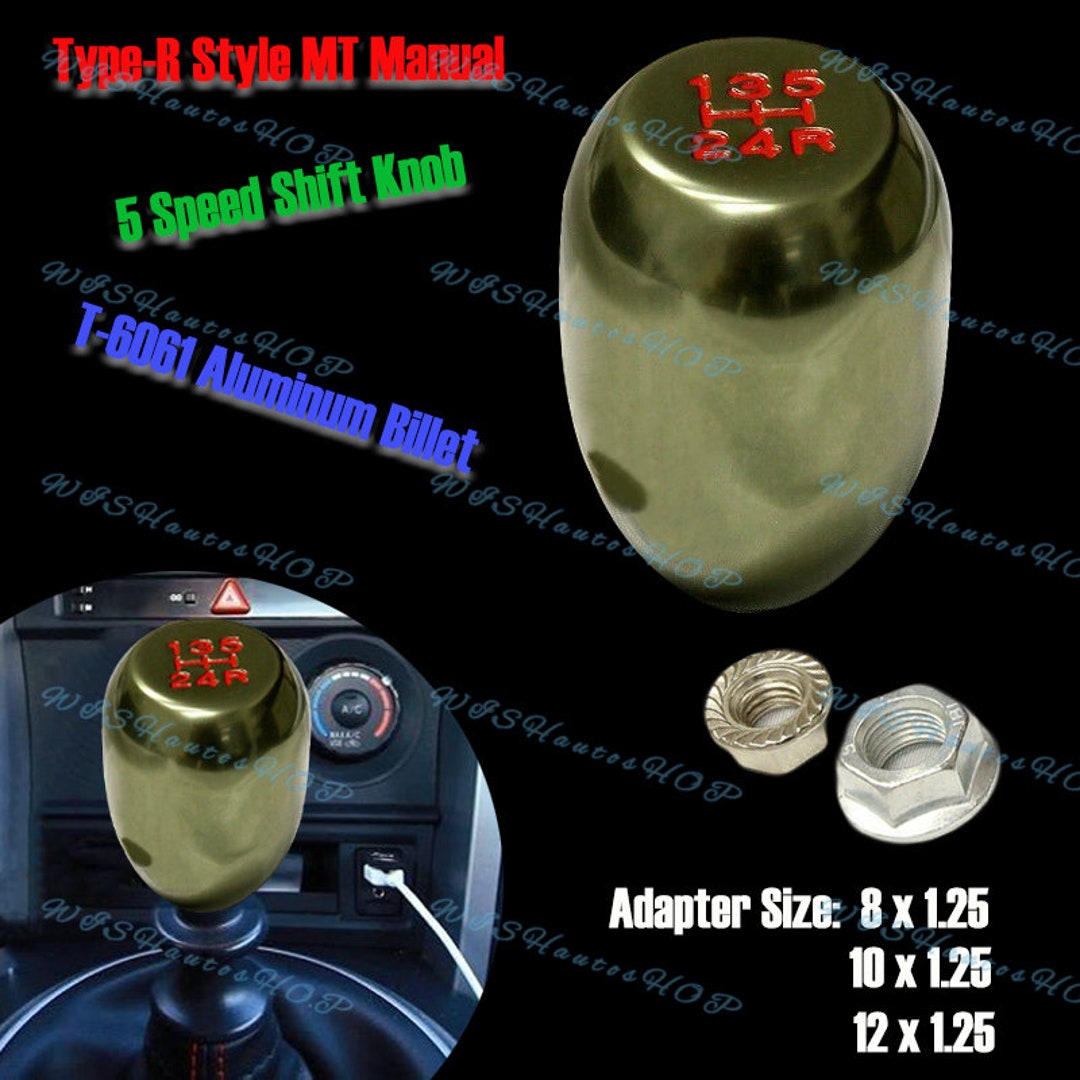 TYPE R ANODIZED BLACK, BLUE, RED, OR SILVER 5 SPEED BILLET ALUMIUM