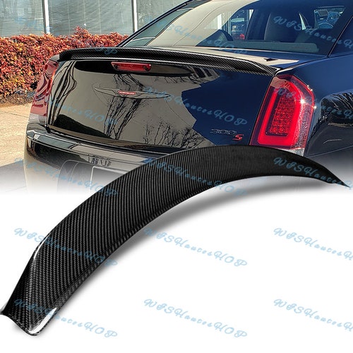 Chrysler 300 C Black Carbon Fiber Rear Trunk Lid Emblem Etsy
