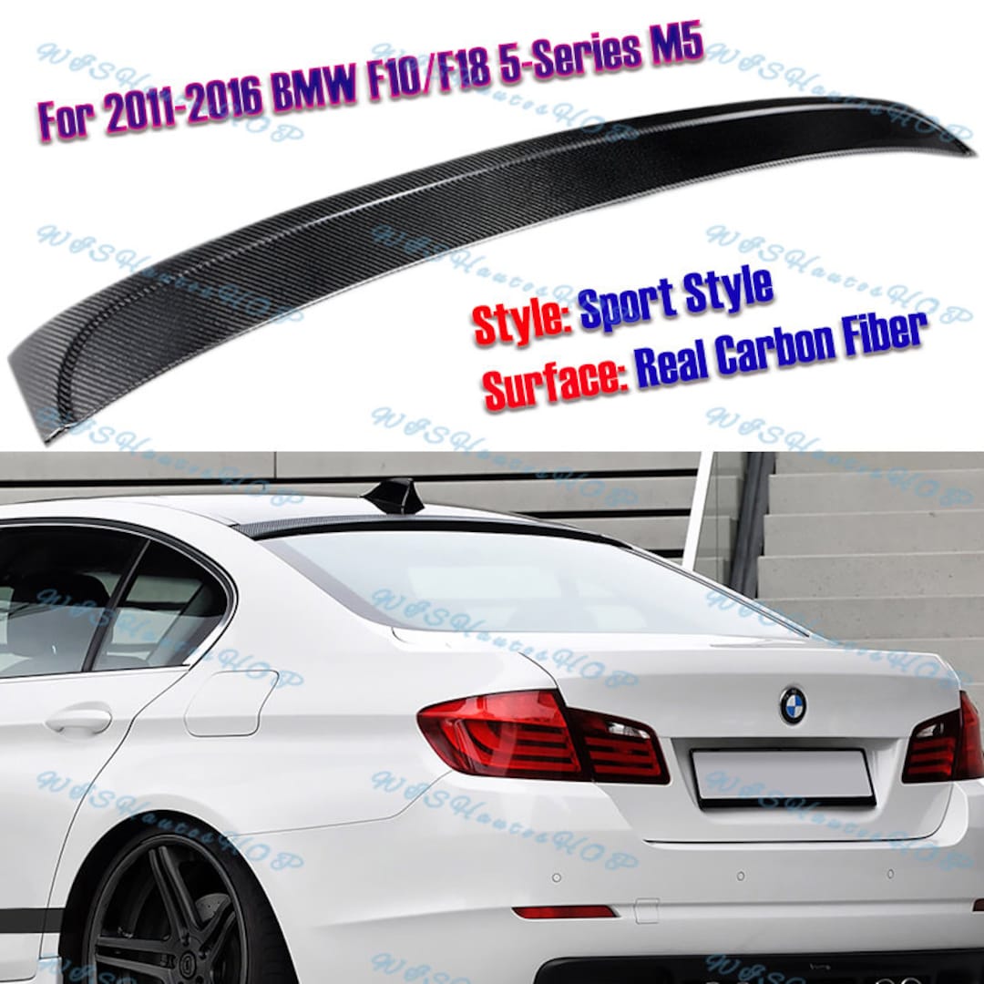 BMW F10 5 Series Yrs 10 - 15 Msport Boot spoiler M5 Style Plastic