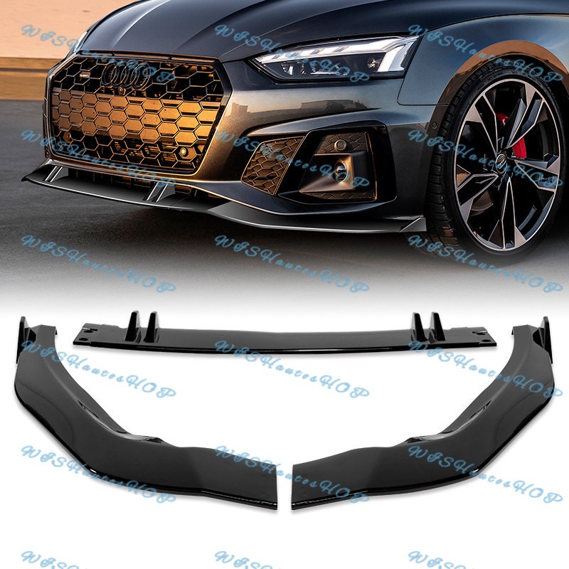 REAR BOOT LIP SPOILER GLOSS BLACK FOR AUDI A5 S5 COUPE MODELS ONLY 2017+