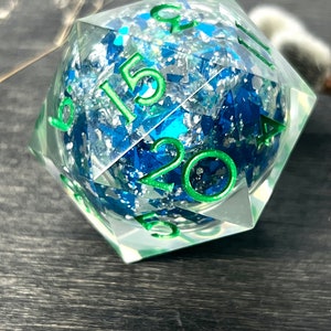 dice, handmade dice set, resin dice set, dnd dice set, d20 dice, board game accessories, polyhedral dice, full set dice, liquid core