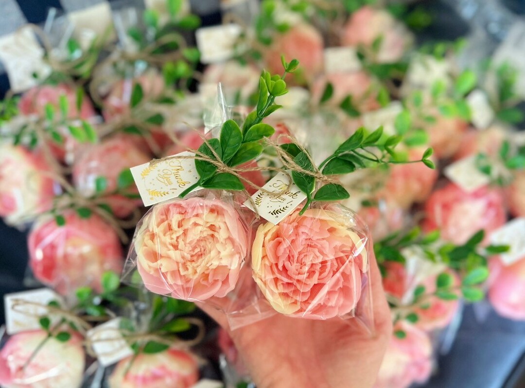 Soap Flower Favors, Handmade Soap, Party Favors, Handmade Soap Flowers