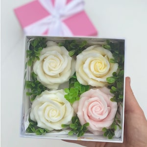 Handmade Soap, Handmade Soap Gift Set, Handmade Soap Flowers, Housewarming Gift Soap Flower Set, Gift soap, Mother’s Day Gift Set