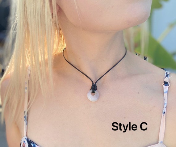 Black Cord Necklace Crystal Point Healing Pendant Crystal Choker Necklace Amethyst Lapis Rose Quartz Aventurine Opalite Adjustable Etsy Canada