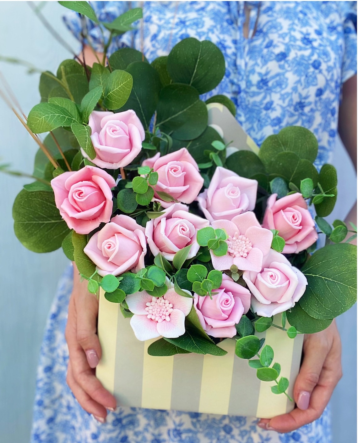 Bouquet Soap Mothers Day Gift Roses Bouquet Soap Birthday Etsy