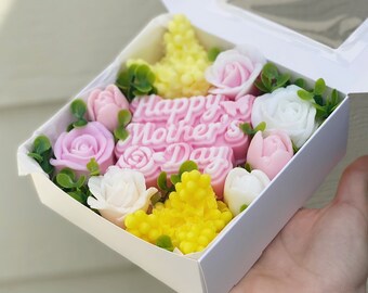 Mother's Day Rose Soap Gift Box, Floral Soaps