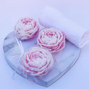 Fiore di peonia di sapone / sapone fatto a mano / regalo di compleanno / regalo per lei / saponetta / sapone floreale / sapone naturale / saponetta peonie.