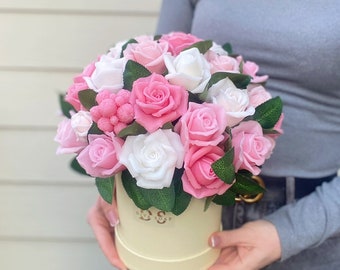 Peony Bouquet Soap, Handmade Decorative Flower Soap, Gift for Mom