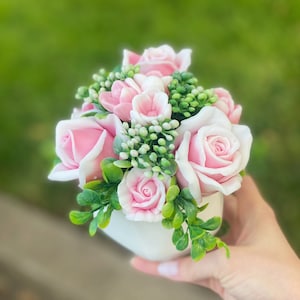 Blumenstraußseife, Muttertagsgeschenk, Pfingstrosenstraußseife, Geburtstagsgeschenk für Ihre Mutter, Geburtstagsgeschenk, handgemachte Seife, Dekorseife, Blumenseife