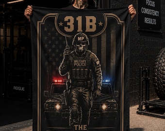 31B Military Police  Wall Flag Tactical Garage Gym Decor