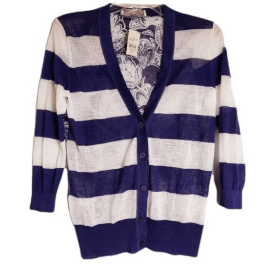 Ann Taylor Loft Button Front Cardigan 