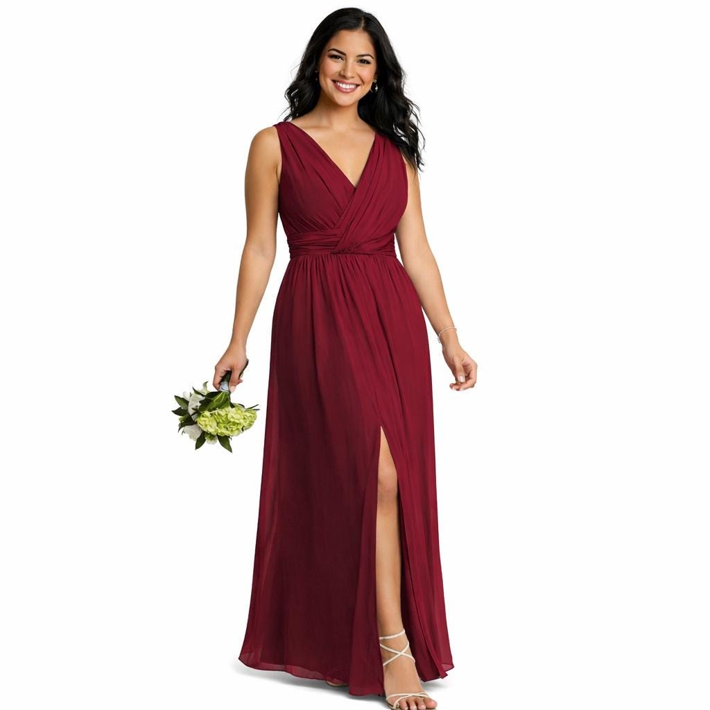 dark burgundy mini dress Shimmer Lace Mother of the Bride Dresses with Cape Burgundy Evening Dr –  Viniodress main image 0