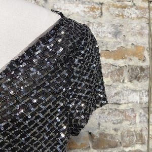 Adrianna Papell Formal Evening Dress Size 10 Black Wedding Guest Prom Pageant Cocktail Party image 10