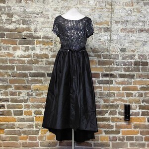 Adrianna Papell Formal Evening Dress Size 10 Black Wedding Guest Prom Pageant Cocktail Party image 5