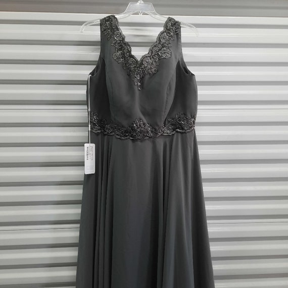 JJ's House Dress Women's Size 18W Gray Embroidere… - image 3