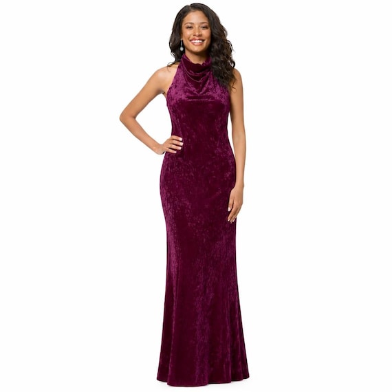 betsy and adam velvet dress & Women's Midi Cowl Neck Drape Back Dress, Black, 10 : Clothing, Shoes & Jewelry This style has a smaller fit Betsy & Adam Women's Off