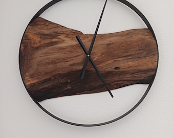 Clock | Industrial | Metal design | Wall clock