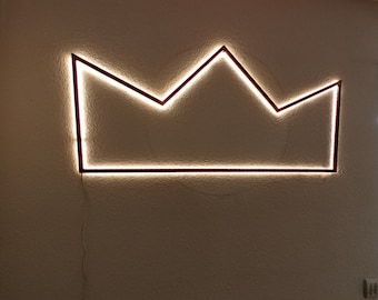 Lamp "Crown" | Industrial wall lamp | dimmable | Light Sculpture | LED | Vintage wall light | Metal