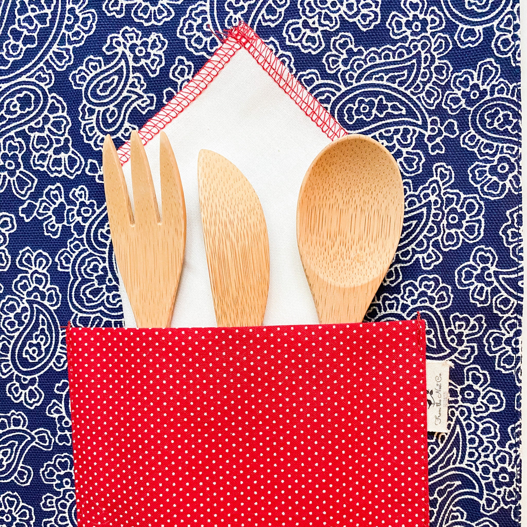 Carry Out Placemat Picnic Placemats Utensil Pocket Etsy