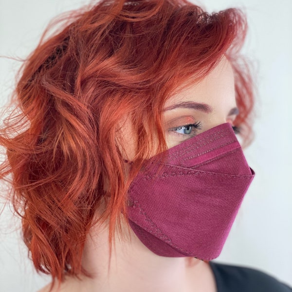 KF94 Máscaras faciales para adolescentes / adultos, Máscaras faciales coloridas para hombres y mujeres en paquetes de 10, Máscara facial de 4 capas Estándar coreano