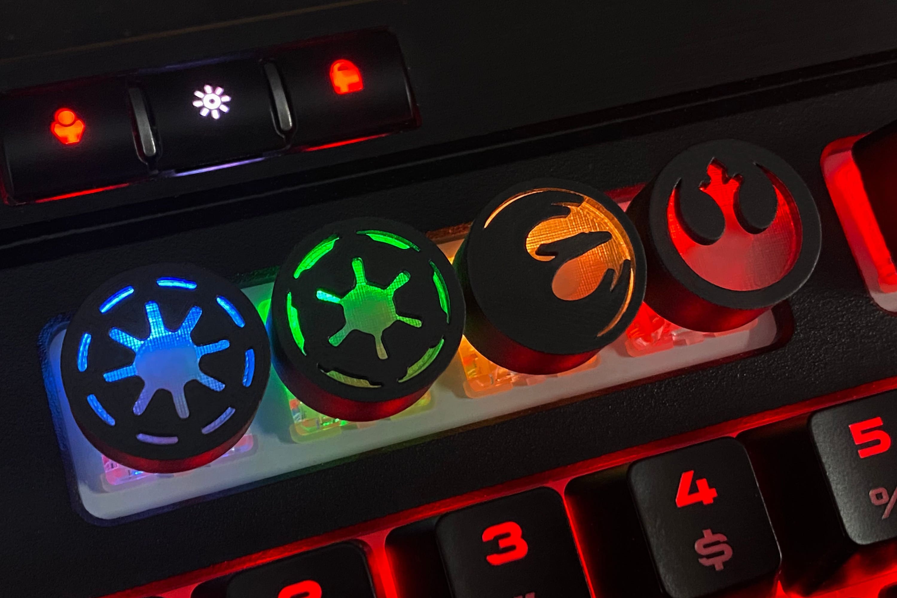 Star Wars Artisan Keycaps for Mechanical Keyboards Cherry MX Etsy UK