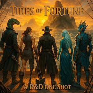 Tides of Fortune - D&D One-Shot - Level 6, Custom BBEG, Epic Loot, and Maps - PDF/Digital Download - Dungeons and Dragons