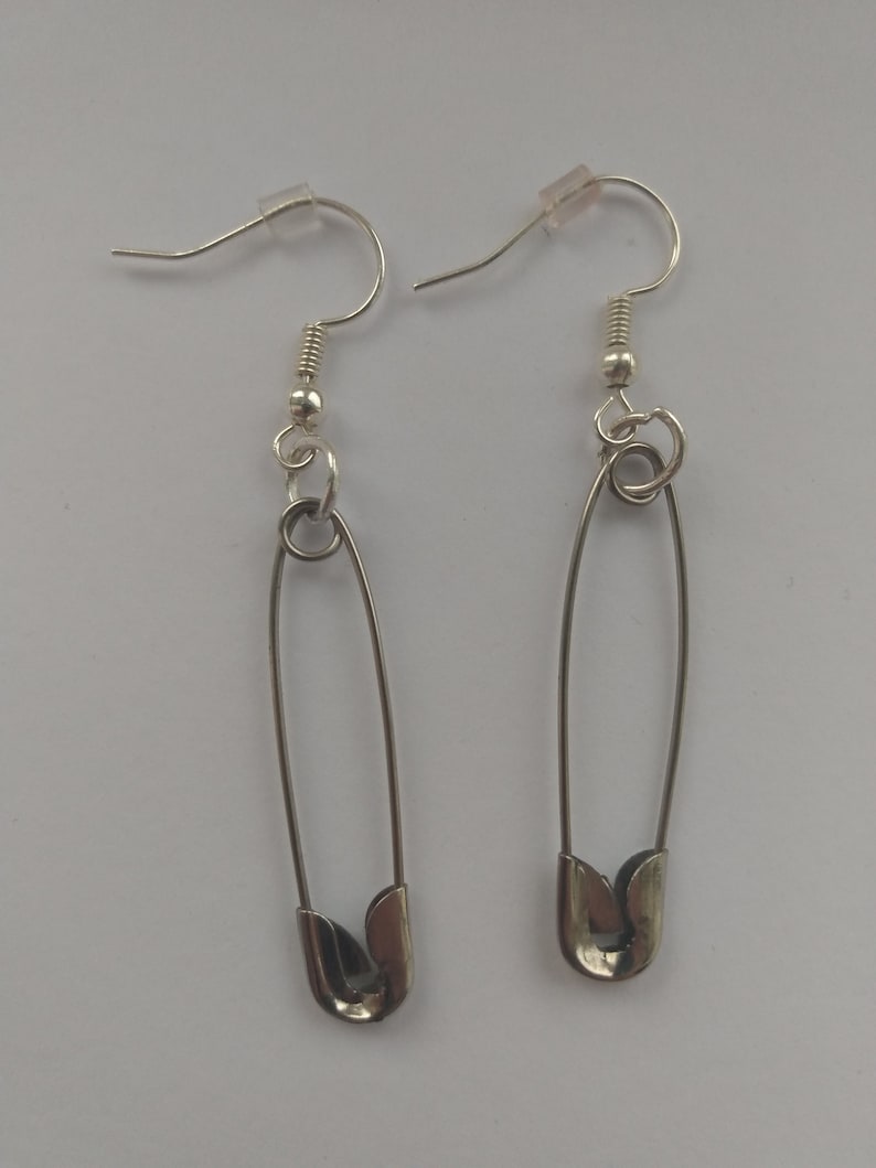 Safety pin earrings