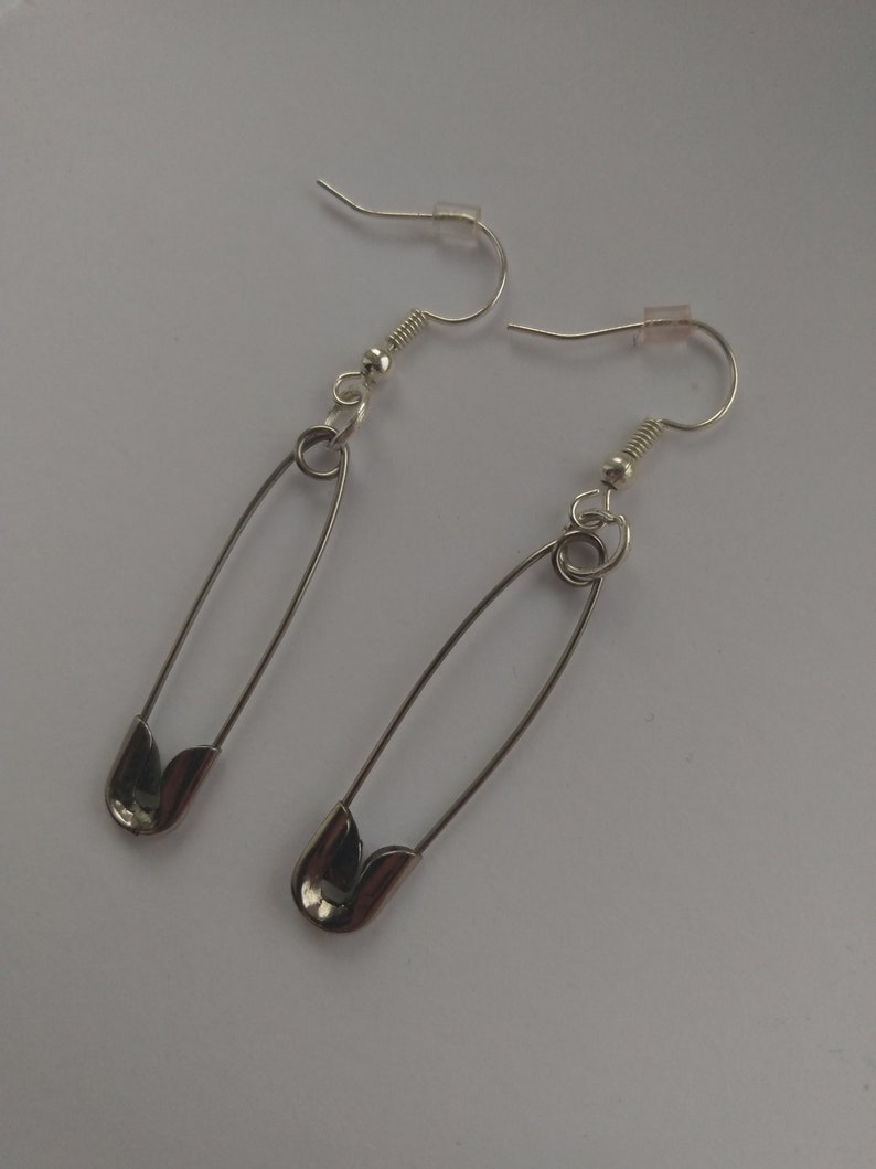 Safety pin earrings