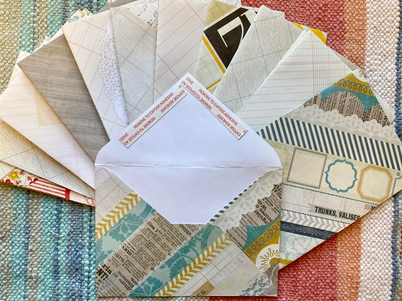 20 Hand Folded Rustic Envelopes Etsy